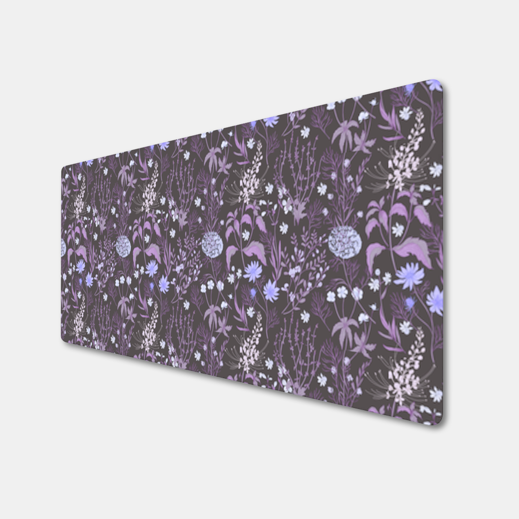 Mor Gotik Botanik Mouse Pad