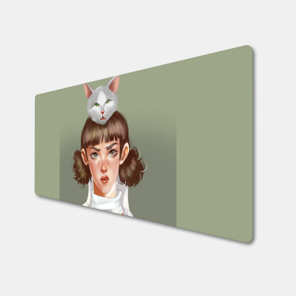 Mood Cat and I Mouse Pad