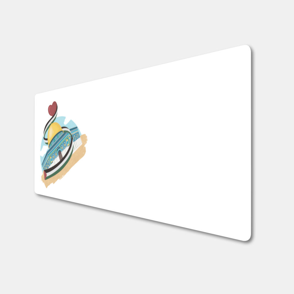 Kubbet-üs Sahra with the Palestinian flag and a heart Mouse Pad