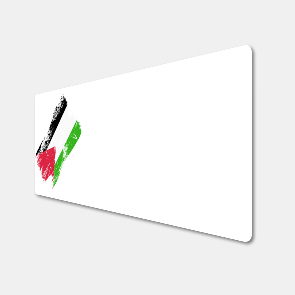 Palestine Resistance Flag Brush Stroke Mouse Pad