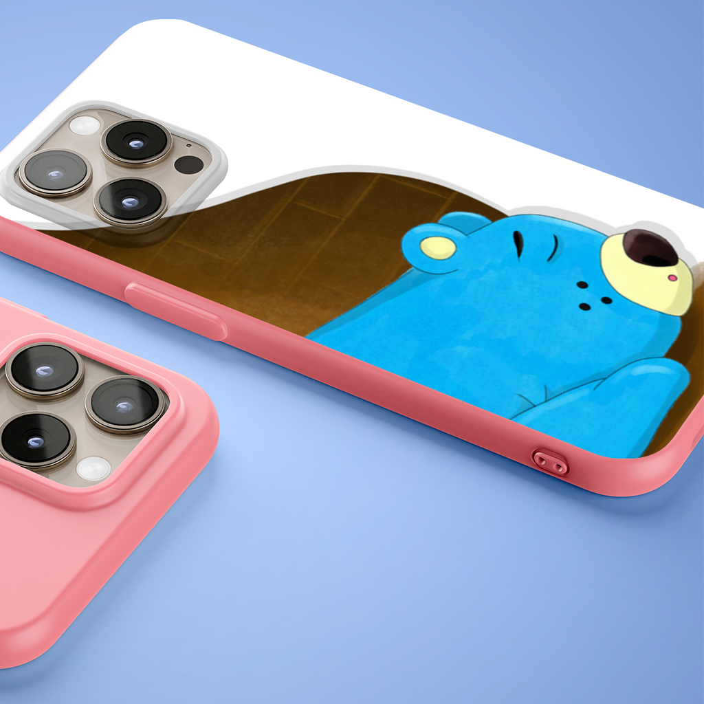 Blue teddy bear Pooli-Fairytale Character iPhone 15 Pro Case