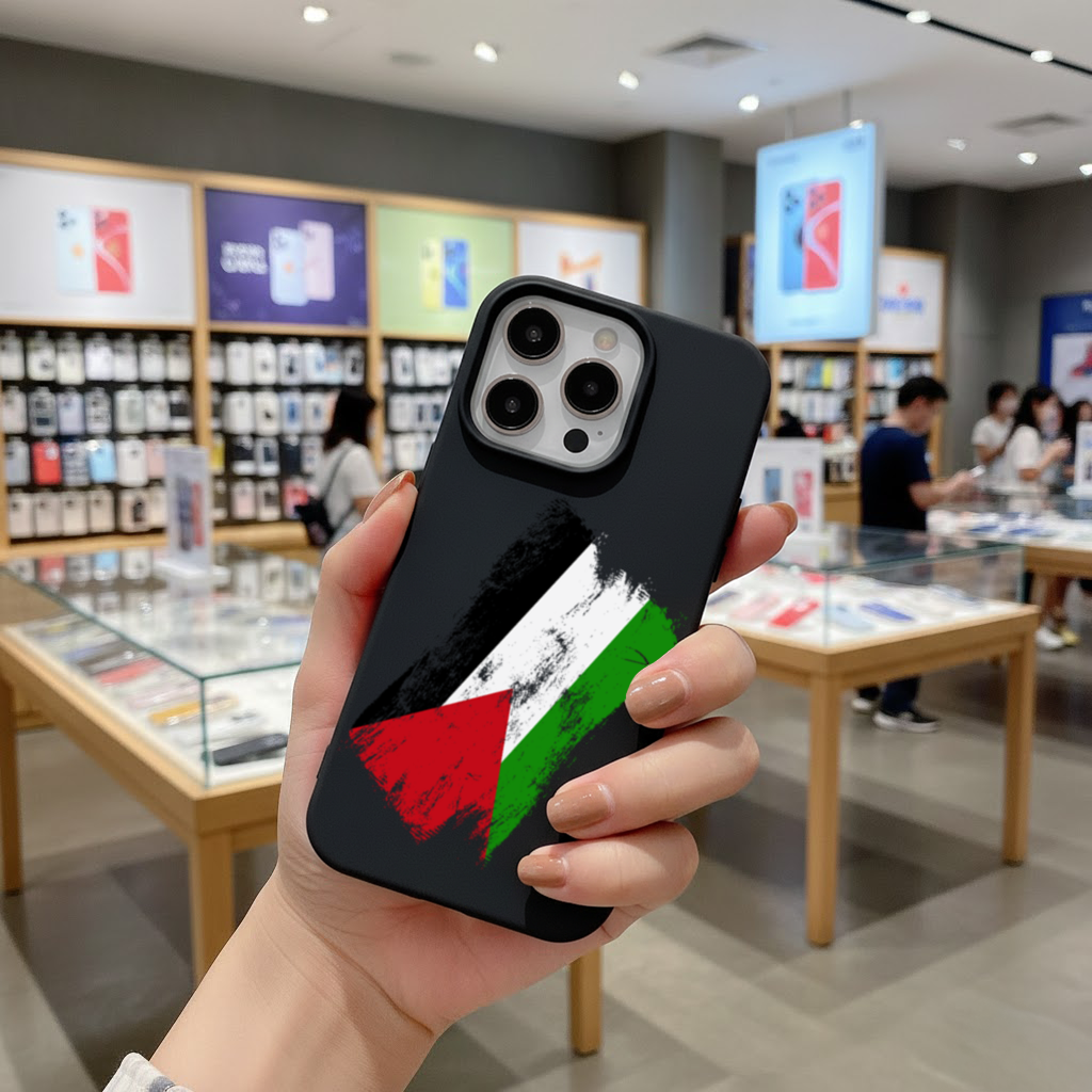 Filistin Direniş Bayrağı Fırça Darbesi iPhone 16 Pro Kılıfı