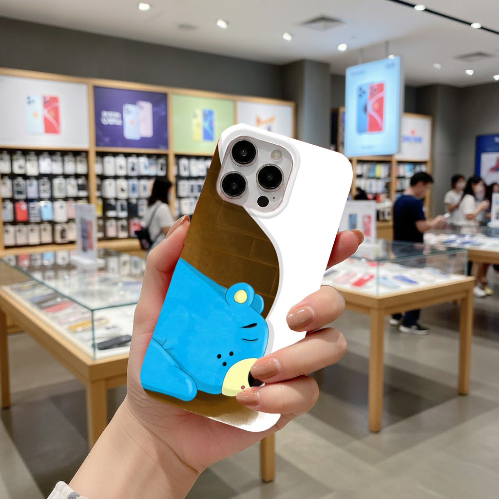 Blue teddy bear Pooli-Fairytale Character iPhone 16 Pro Case