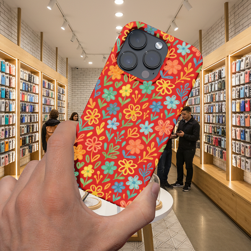 Renkli Boho Kır Çiçekleri iPhone 16 Pro Kılıfı