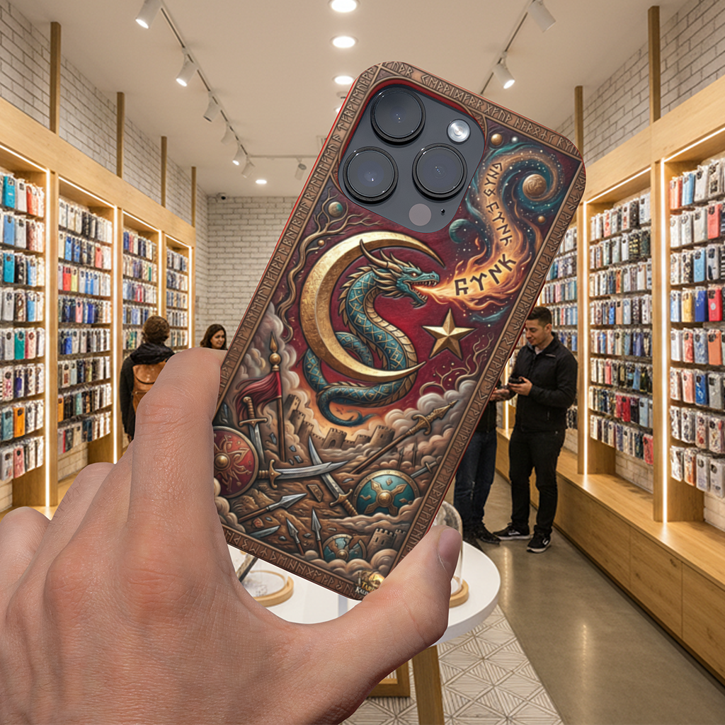 Mythical Dragon Crescent Phone Case iPhone 16 Pro Case