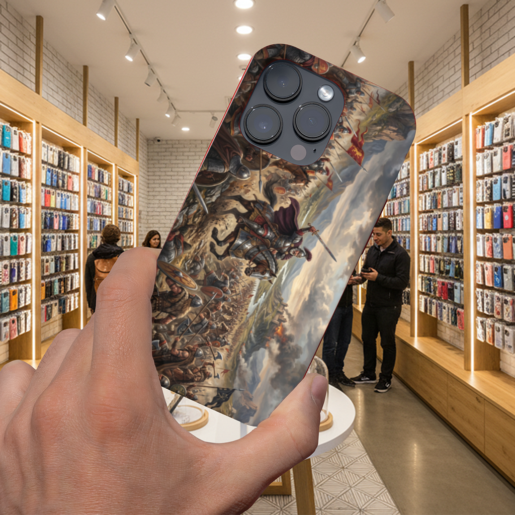 Epic Battle Scene iPhone 16 Pro Case