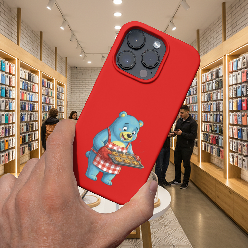 Blue Bear Pooli-Bakery-Cartoon character iPhone 16 Pro Case
