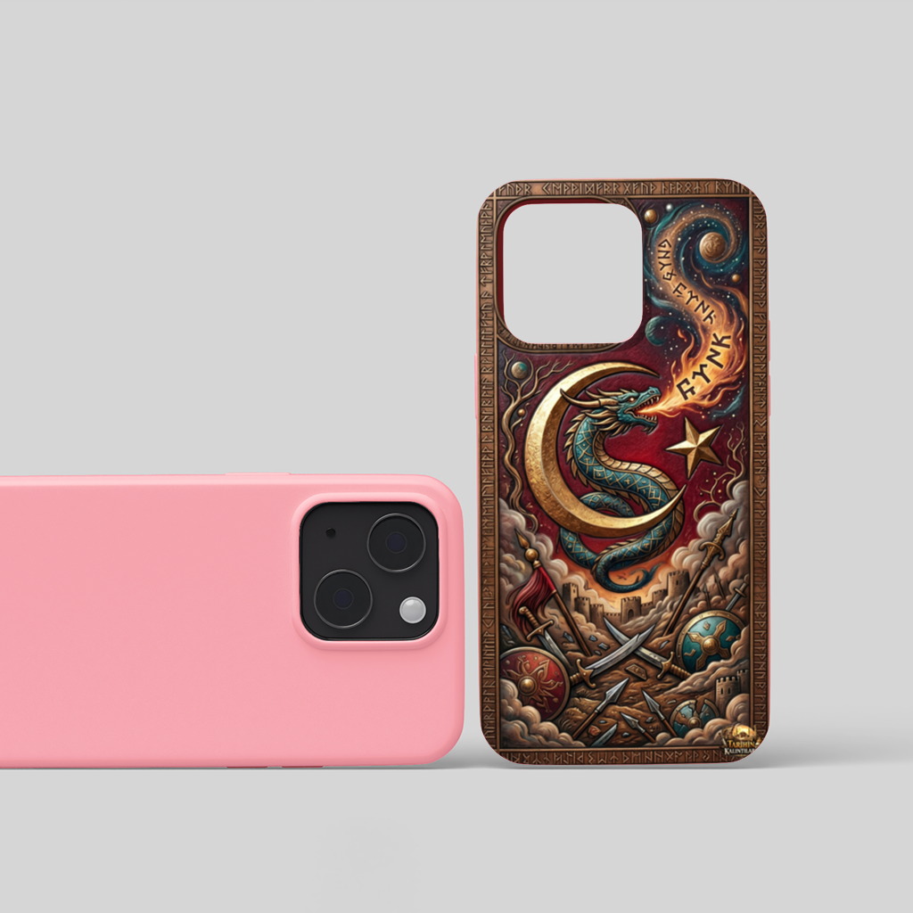 Mitolojik Ejderha ve Hilal Telefon Kılıfı iPhone 15 Kılıfı