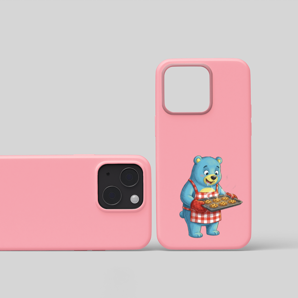 Blue Bear Pooli-Bakery-Cartoon character iPhone 15 Case