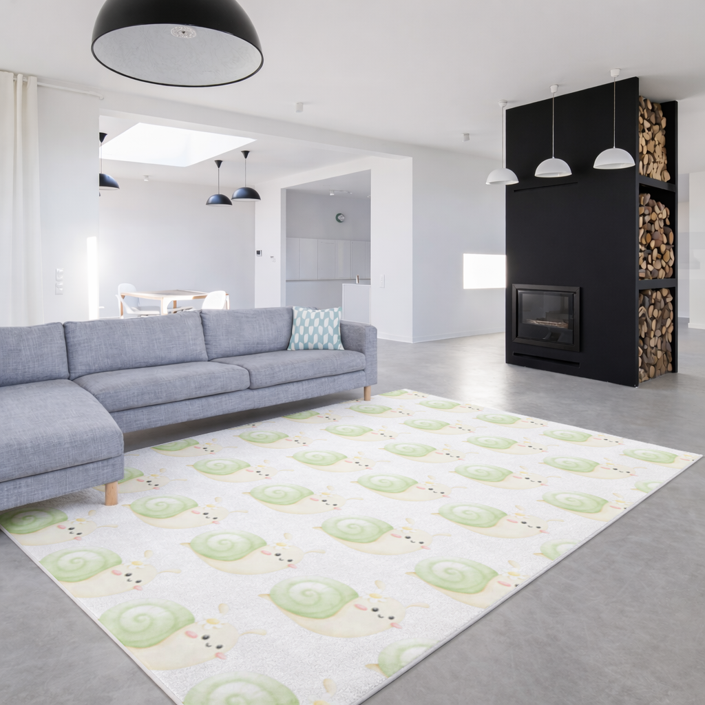 Cute Snail Illustration Living room carpet