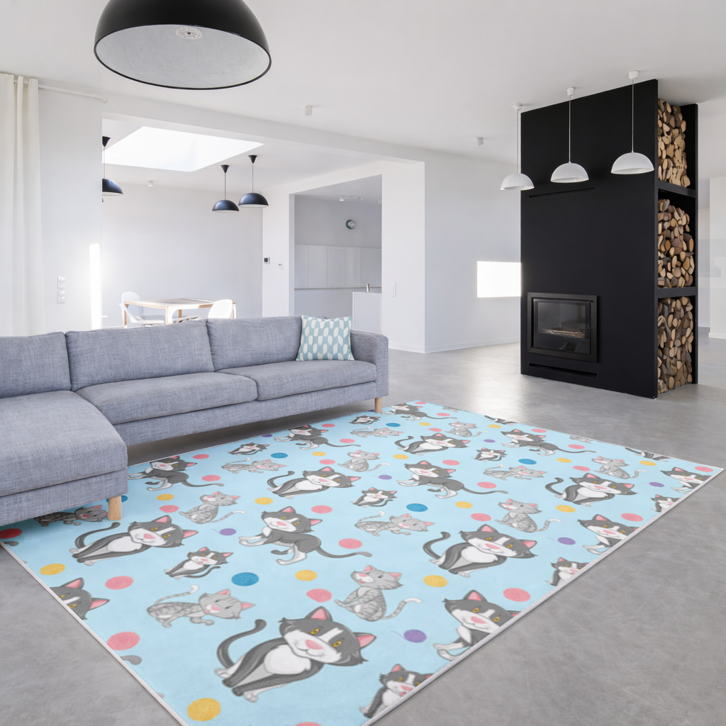 kedi tekrar deseni Salon Halısı
