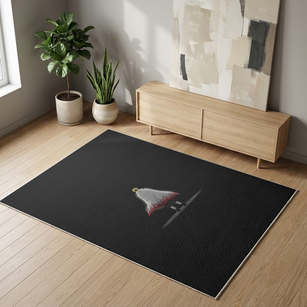 Power from Darkness Naruto Uzumaki Hokage Silhouette Living room carpet