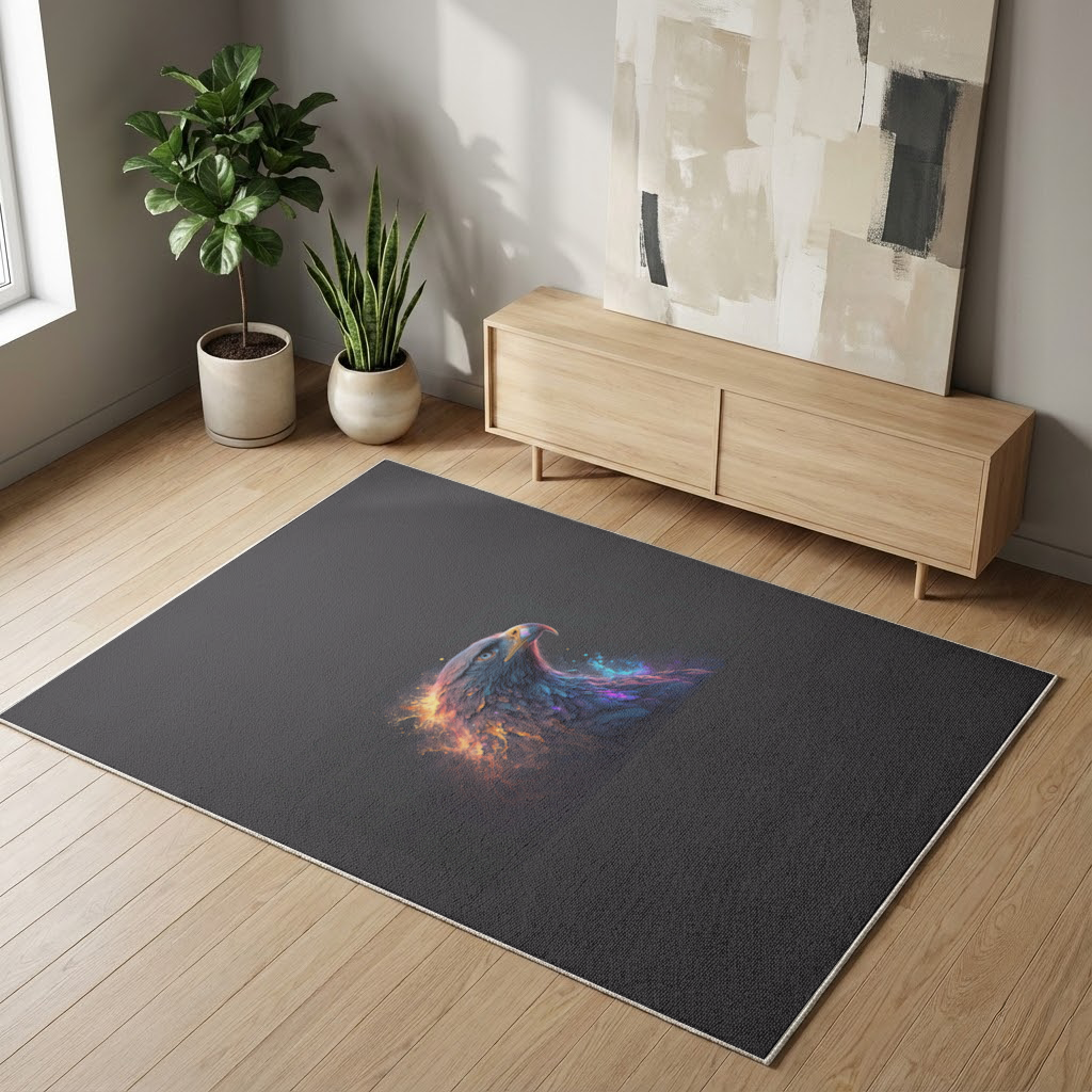 Eagle image A symbol of strength and freedom. Living room carpet