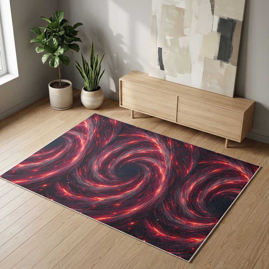 Uchiha Kardeşler Amaterasunun Sönmeyen Siyah Alevleri Salon Halısı