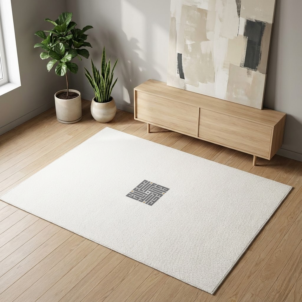 Kufi yazı- Elif Living room carpet