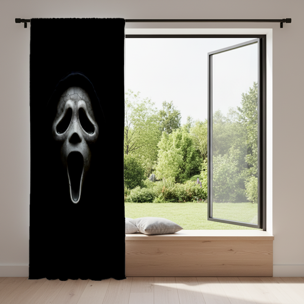 Ghostface Karanlığın İçinden Gelen Çığlık Fon Perde