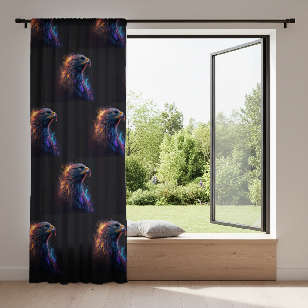 Eagle image A symbol of strength and freedom. Drapes