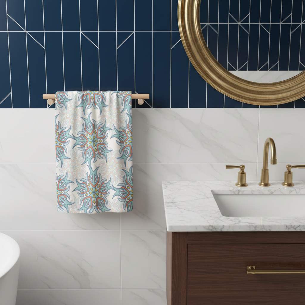 An abstract visual Hand Towel