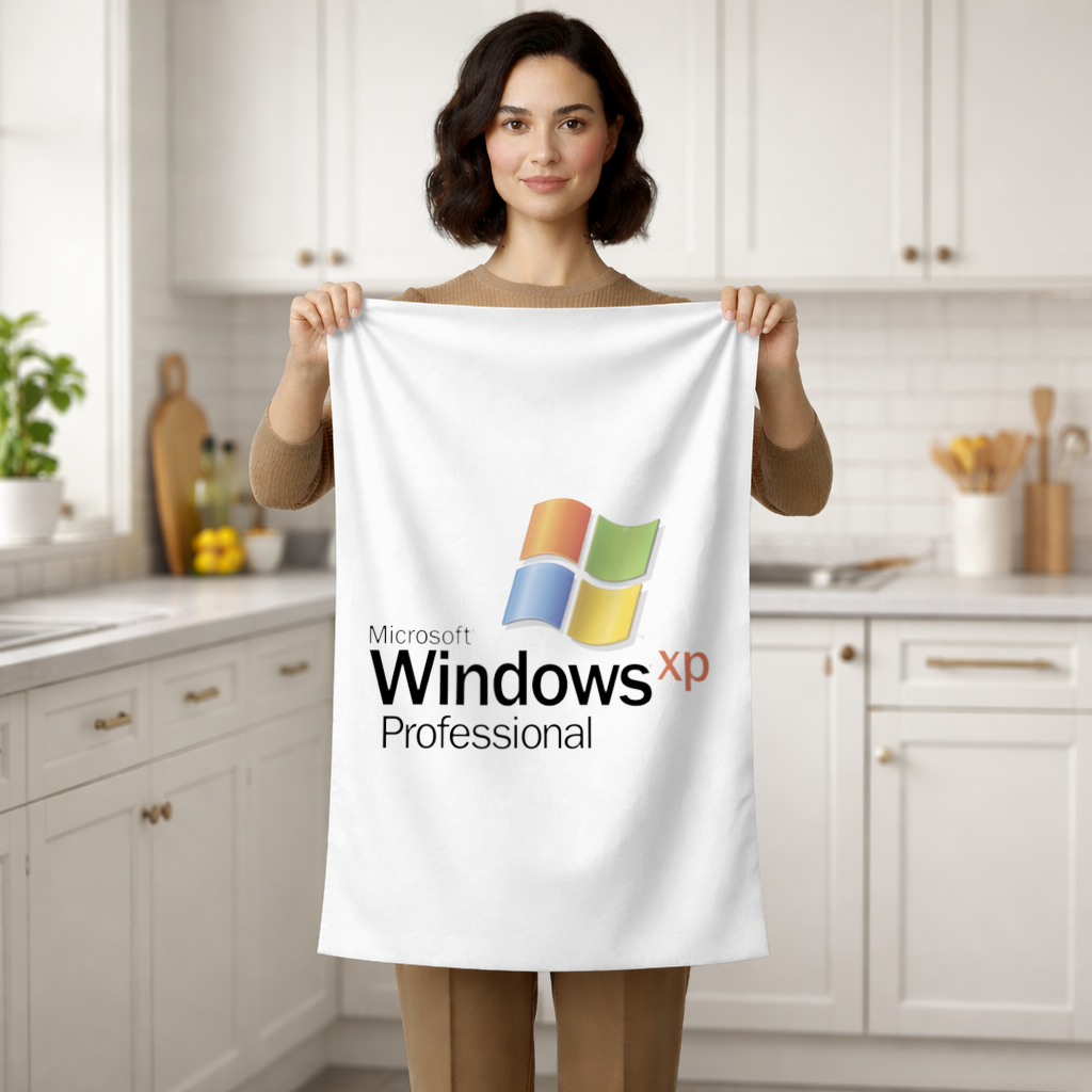Digital Nostalgia Windows XP Iconic Logo Hand Towel