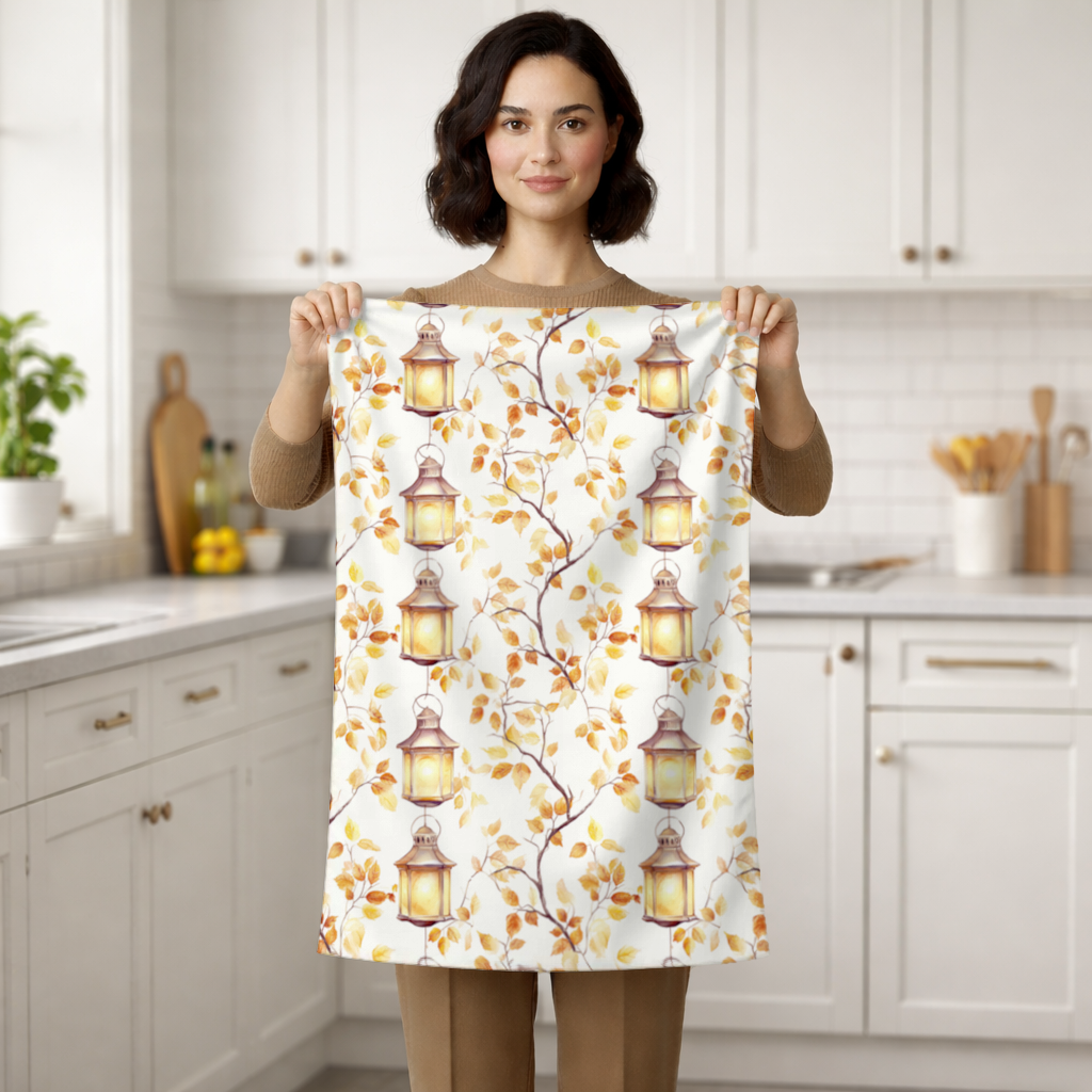 Vintage Watercolor Fall Branches Hand Towel