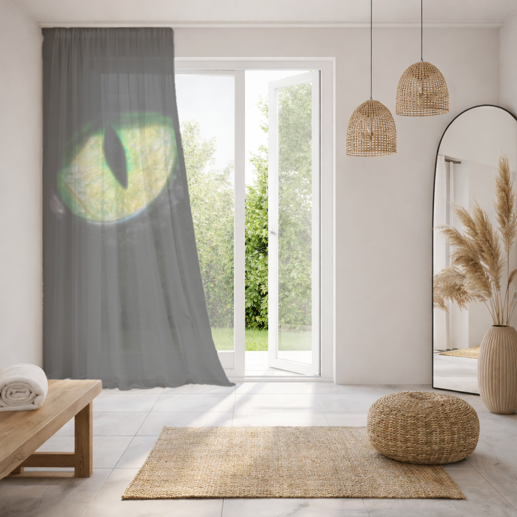 Phanter eye. Sheer Curtain