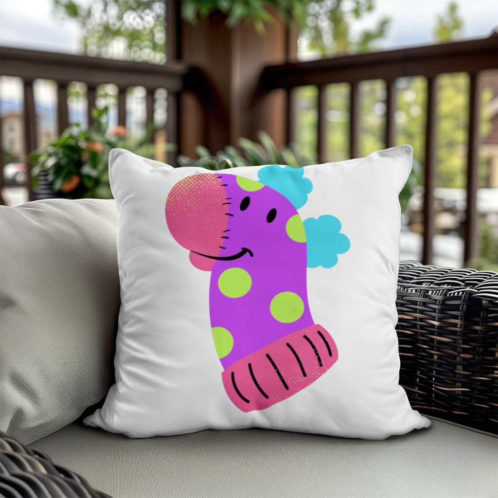 Cute Colorful Dinosaur Illustration Decorative pillow cover