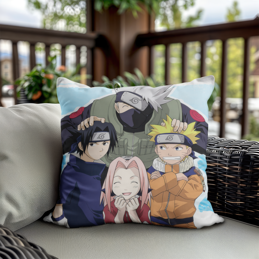 Naruto Team 7 The Legacy of Konoha Decorative pillow cover