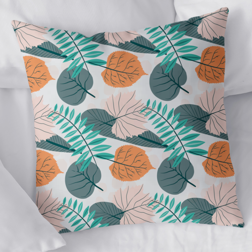 Modern Tropical Leaves Decorative pillow cover