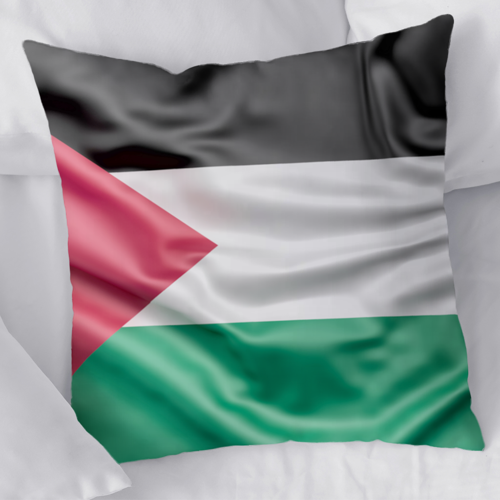 Waving Palestine Flag Decorative pillow cover