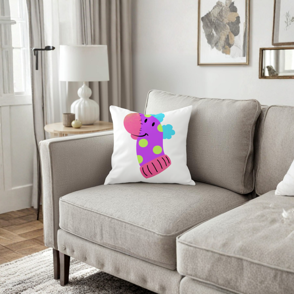Cute Colorful Dinosaur Illustration Decorative pillow cover