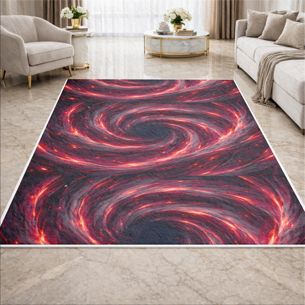 Uchiha Kardeşler Amaterasunun Sönmeyen Siyah Alevleri Salon Halısı
