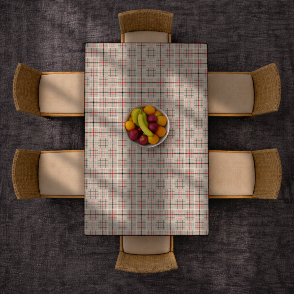 Red Black Geometric Tribal Pattern Rectangular Tablecloth