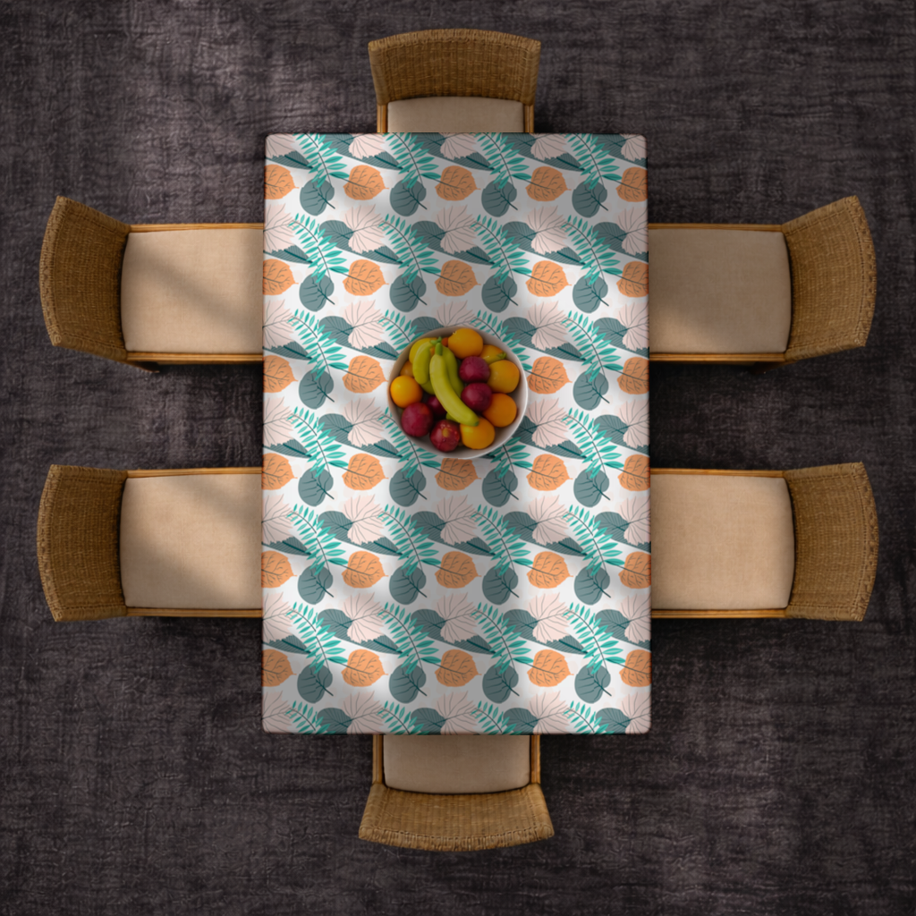 Modern Tropikal Yapraklar Masa Örtüsü