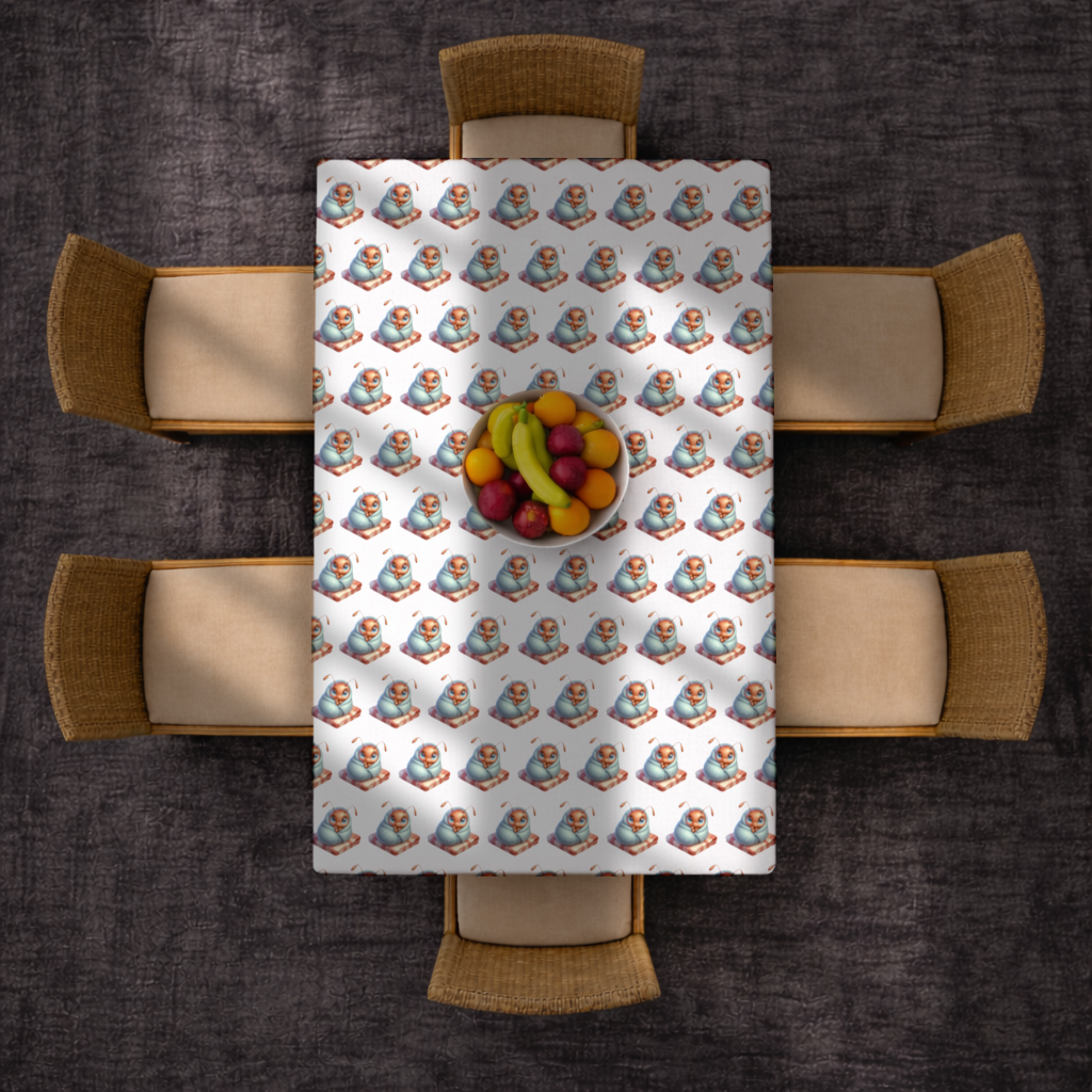 Kawaii Baby Ant Wrapped in Blanket Rectangular Tablecloth