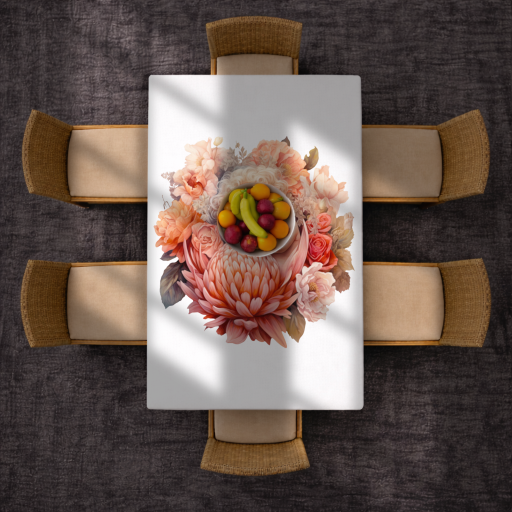 Ethereal Cottagecore Sleeping Baby Rectangular Tablecloth