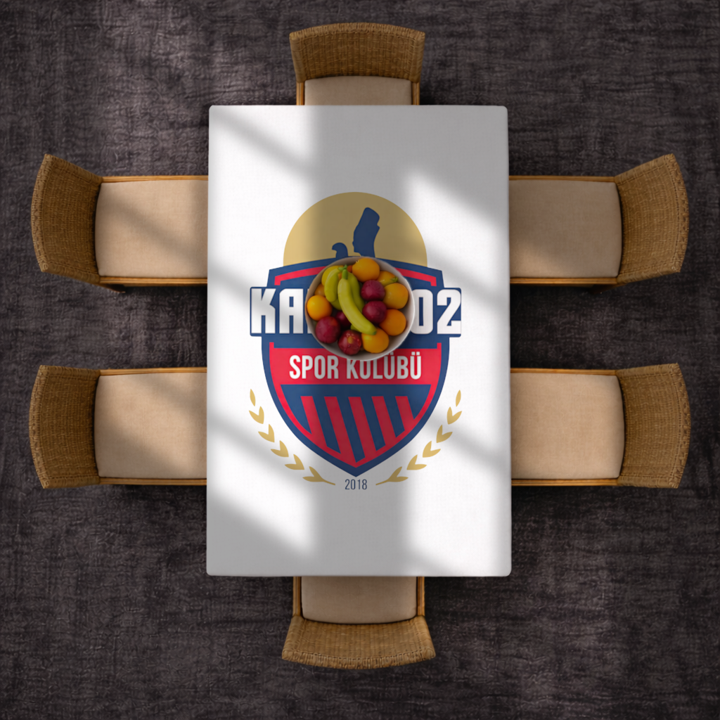 Kahta 02 Spor Kulübü Crest Rectangular Tablecloth