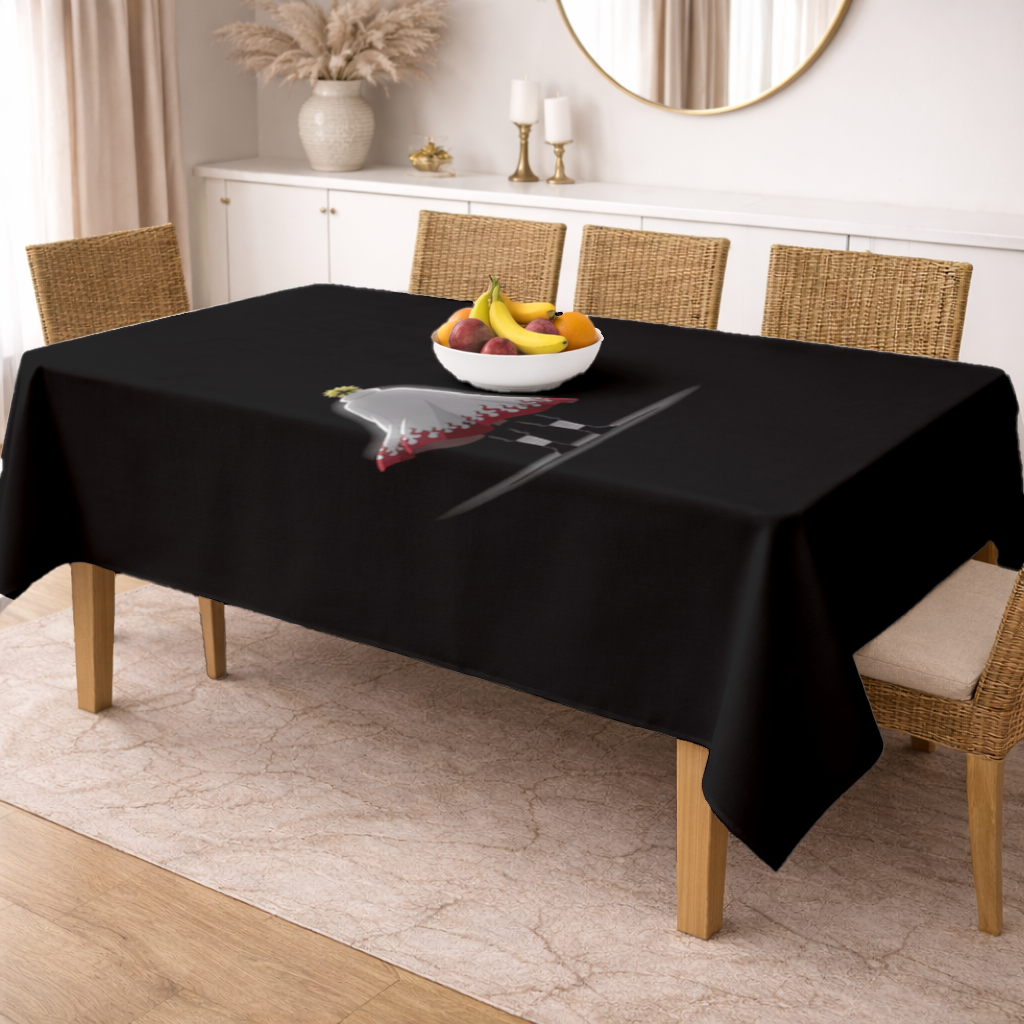 Power from Darkness Naruto Uzumaki Hokage Silhouette Rectangular Tablecloth