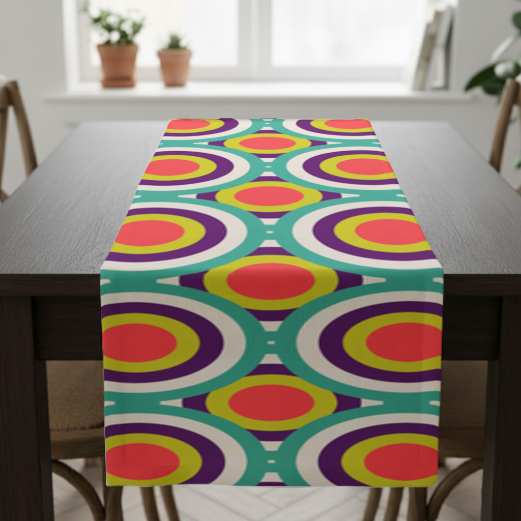 Colorful Geometric Circle Pattern Runner