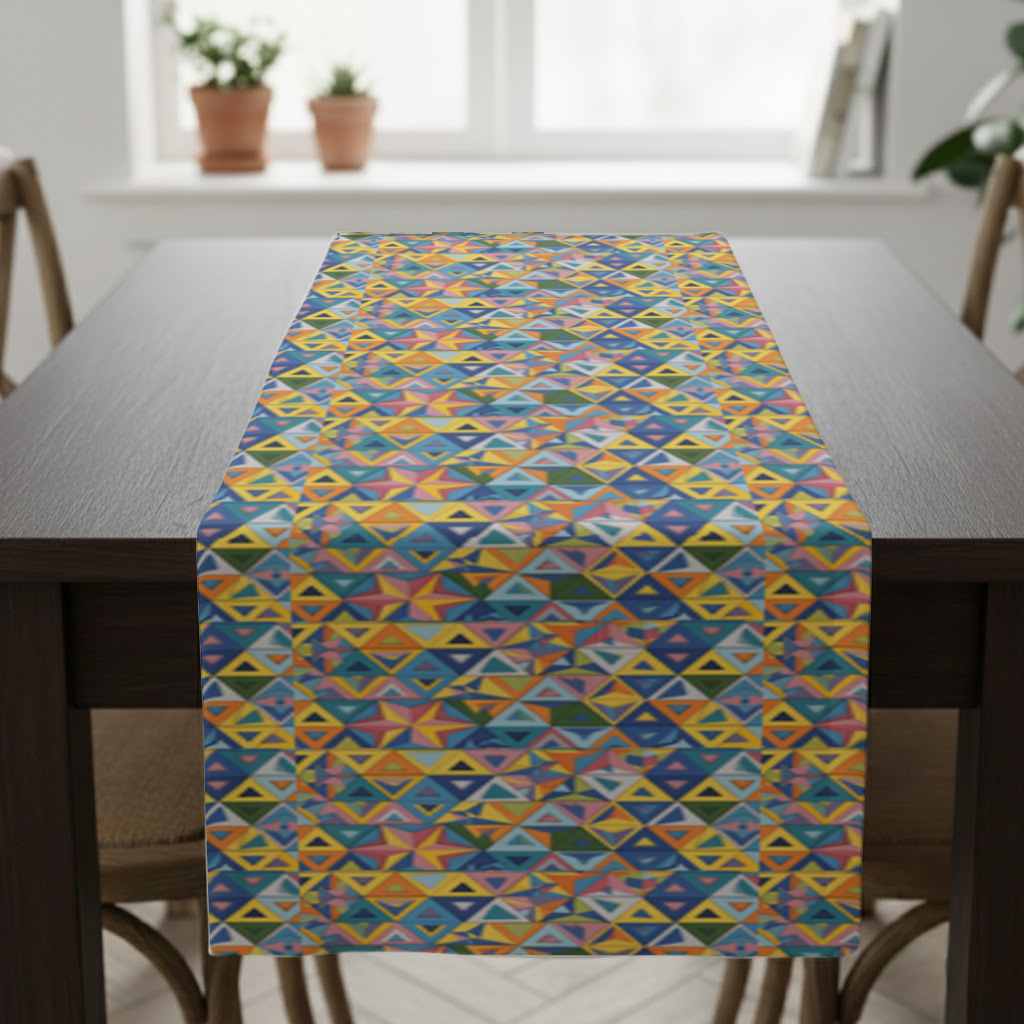 Rainbow triangle pattern Runner