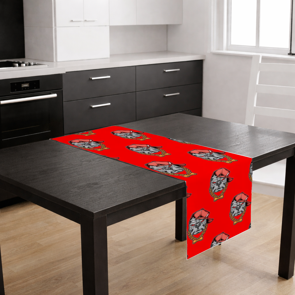 Hip Hop Style Gangster Dog Illustration Runner