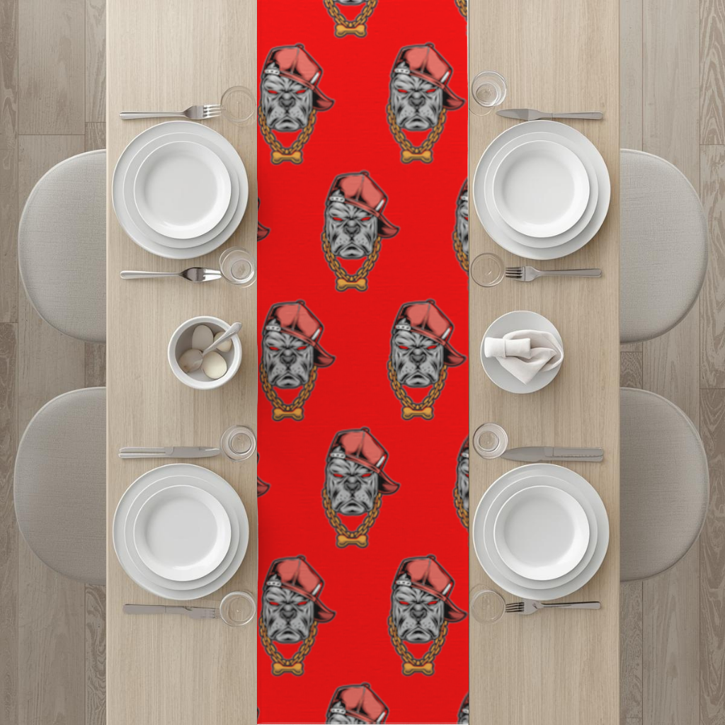 Hip Hop Style Gangster Dog Illustration Runner