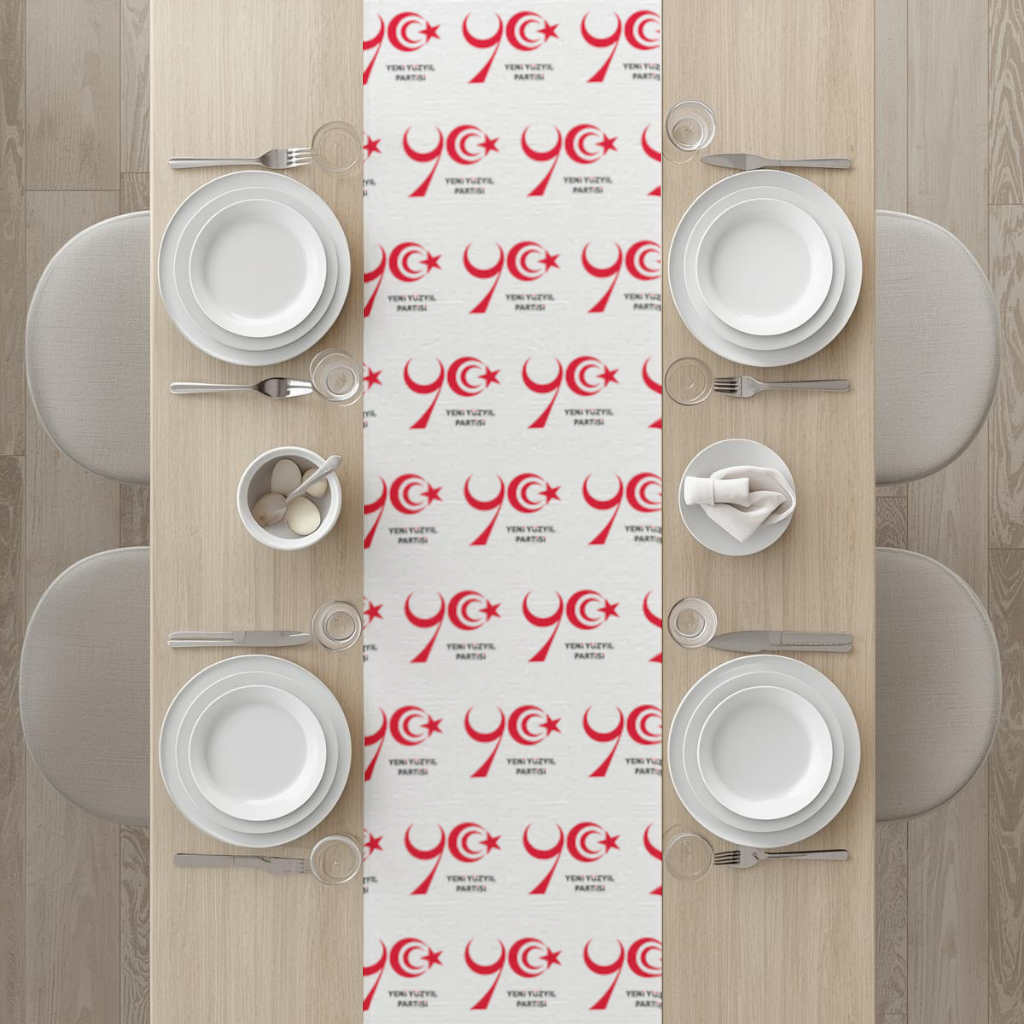 The Yeni Yüzyıl Party Logo on a White Background Runner