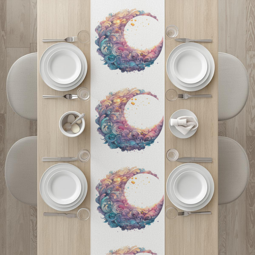 Colorful Swirled Celestial Moon Runner