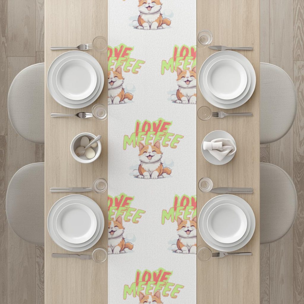 Cute Orange Cat Love Me Runner
