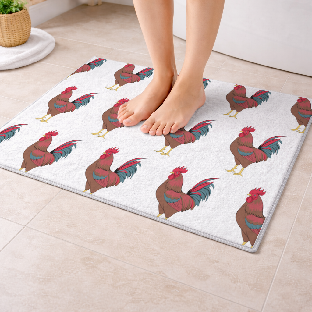 Wilson Lo Siento Retro Graphic Art Bath Mat
