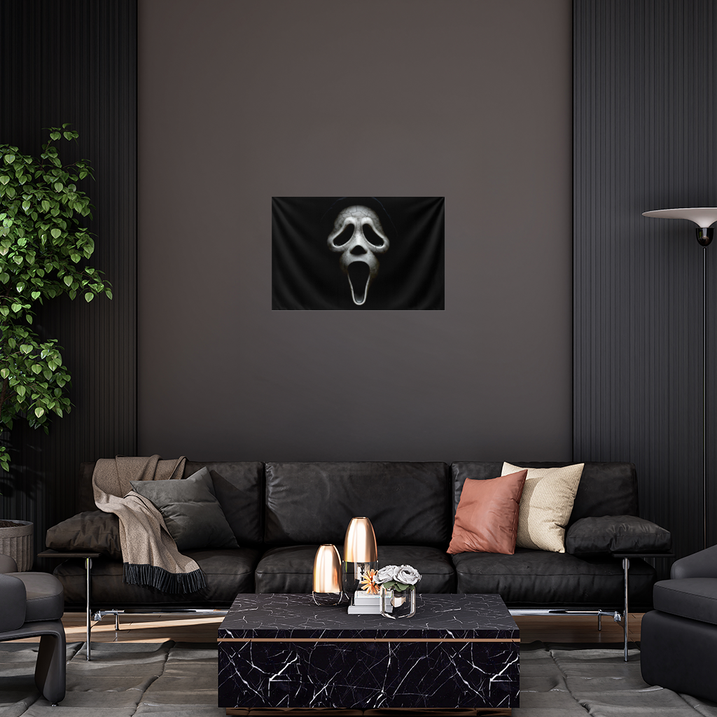 Ghostface Karanlığın İçinden Gelen Çığlık Duvar Örtüsü