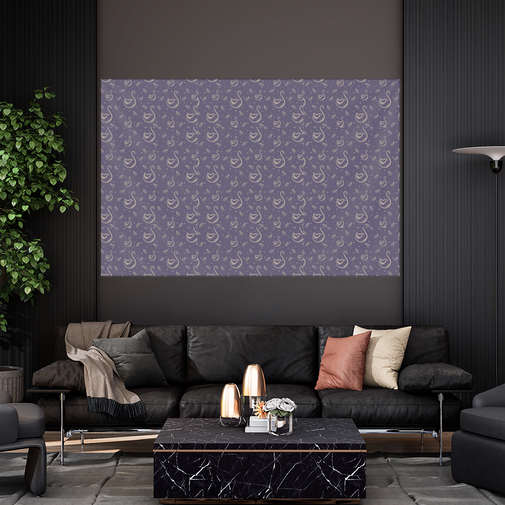 kuğu pattern deseni Duvar Örtüsü