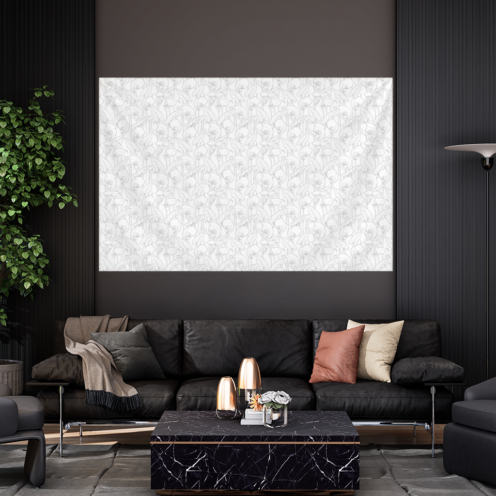 Calla Lily Sketch Wall Tapestry