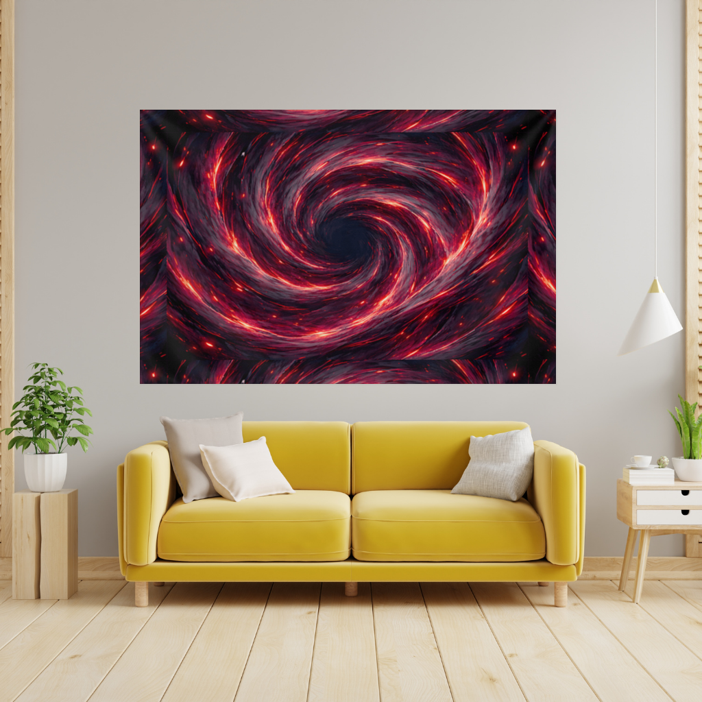 Uchiha Kardeşler Amaterasunun Sönmeyen Siyah Alevleri Duvar Örtüsü