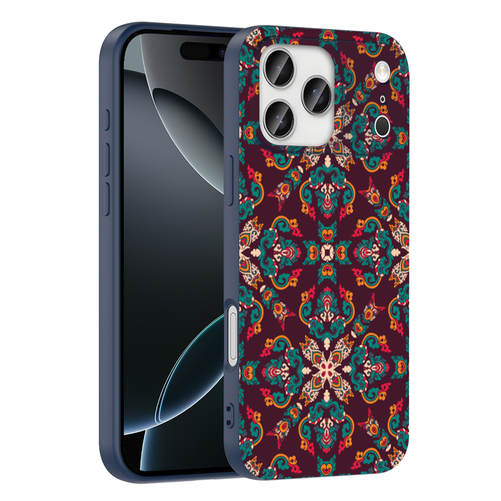 Otantik Osmanlı Motifli Renkli Mandala Deseni iPhone 17 Pro Max Kılıfı